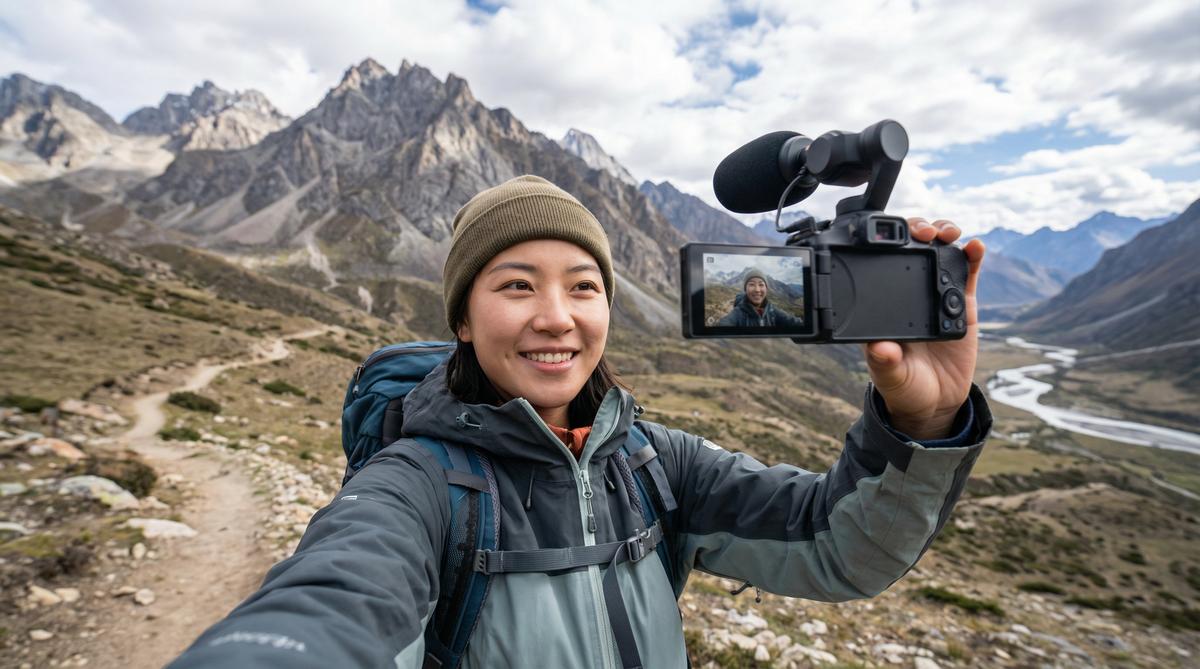 探花视频：户外探险旅行风光VLOG视频